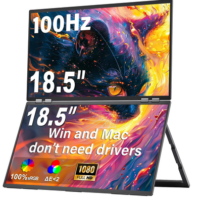 Aura DualScreen 18" Moniteur Portable Triple Folding